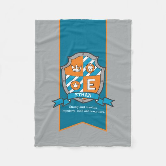 Boys Ethan oder Buchstabe E, d. h. Decken (Vorderseite)