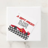 Boys F1 Racer Geschenkmarke Geschenkanhänger (Beispiel)