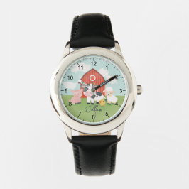 Boys Farm Animal Barnyard Kids Armbanduhr