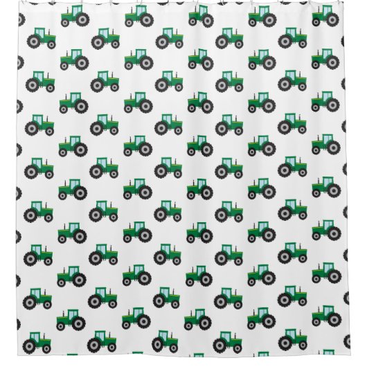Boys Farm Traktor Duschvorhang (Vorderseite)