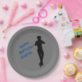 Boys Figure Skaten Happy Birthday Paper Teller (Party)