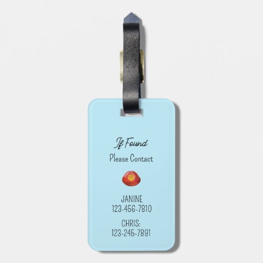 Boys Fire LKW Schultasche oder Gepäckmarke Gepäckanhänger (Rückseite vertikal)