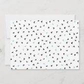 Boys First Birthday Party, Minimalistisches Foto Einladung (Rückseite)