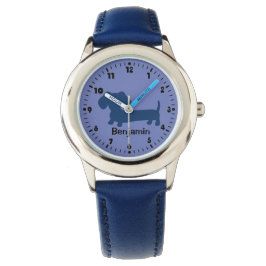 Boys First Watch - Dackel Thema & Personalisiert Armbanduhr