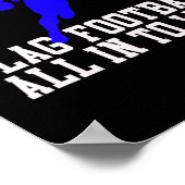 Boys Flag Fußball für Kinder, Jugendliche oder Erw Poster (Ecke)