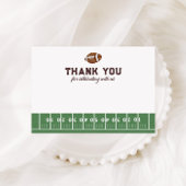 Boy's Football 1. Geburtstag Touchdown Dankeskarte