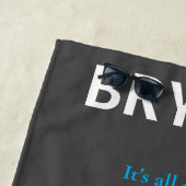 Boys Football First Down Touchdown Beach Handtuch (Beispiel)