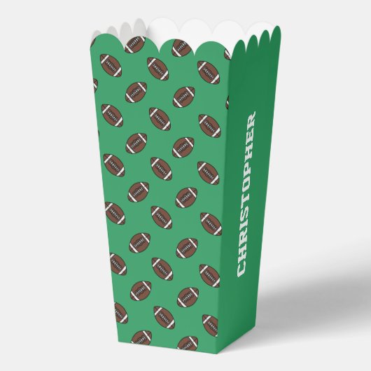 Boys Football First Year Down 1st Birthday Party Geschenkschachtel (Rückseite)