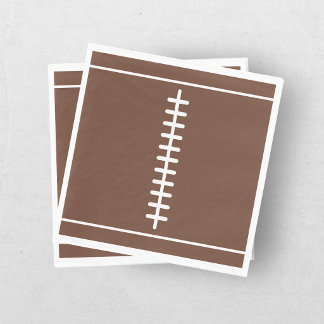 Boys Football First Year Down 1st Birthday Party Serviette