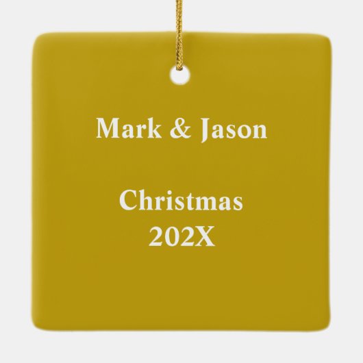 Boys Football Foto Weihnachtsfeier Keramik Ornamen Keramikornament (Rückseite)