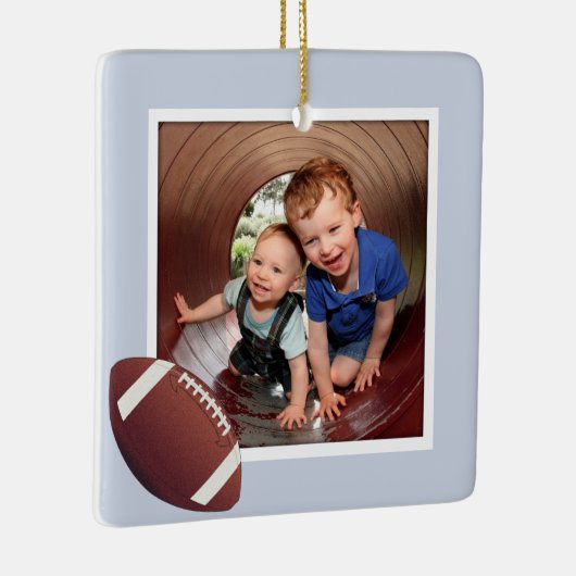 Boys Football Foto Weihnachtsfeier Keramik Ornamen Keramikornament (Rechts)