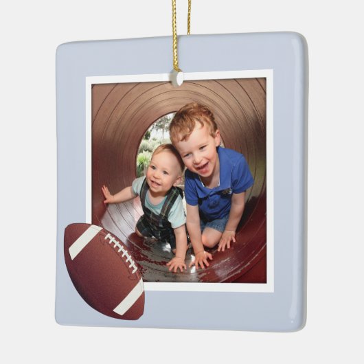 Boys Football Foto Weihnachtsfeier Keramik Ornamen Keramikornament (Links)