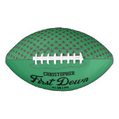 Boys Football Green Sports First Birthday Football (Vorderseite)