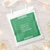 Boys Football Green Sports Geburtstag Geschenktütchen (Ausgeschnitten)