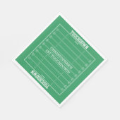 Boys Football Green Sports Geburtstag Serviette (Ecke)