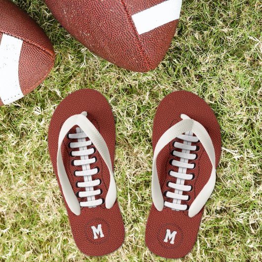 Boys Football Mit Monogramm Kids Flip Flops Kinderbadesandalen
