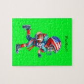 Boy's Football player Puzzle (Horizontal)