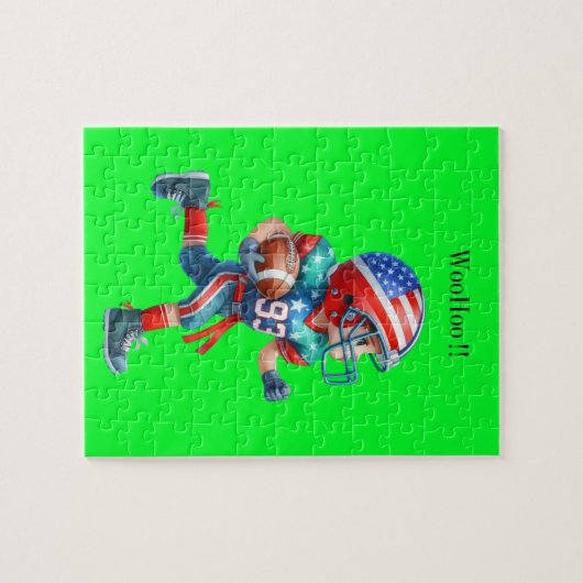 Boy's Football player Puzzle (Horizontal)