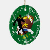 Boy's Football Thema Ornament Green HAMbyWG (Rechts)