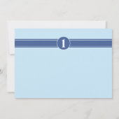 Boys Foto Nautical Birthday Party Einladung (Rückseite)