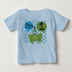 Boys Frog zum ersten Geburtstag Baby T-shirt
