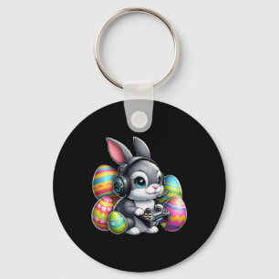 Boys Frohe Ostern Gamer Tag Bunny Ei Videospiel K Schlüsselanhänger