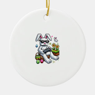Boys Frohe Ostern Tag Hase Ei Videospiel Kinder Ic Keramik Ornament