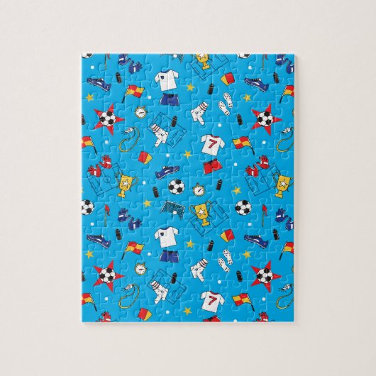 Boys Fußball Balls Football Pitch Players Kit Puzzle (Vertikal)