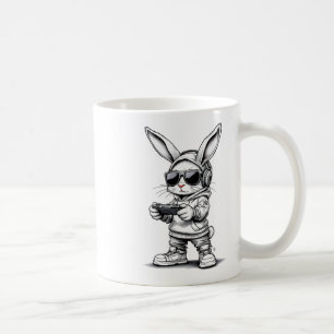 Boys Gamer Bunny Face mit Sungles Bunny Gaming EE Kaffeetasse