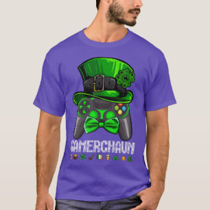 Boys Gamer Game Kleeblatt St Patricks Day Irish Me T-Shirt