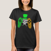 Boys Gamer Game Lucky Kleeblatt St Patricks Day II T-Shirt (Vorderseite)
