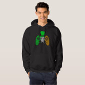 Boys Gamer Game Lucky Kleeblatt St Patricks Day Ir Hoodie (Vorne ganz)