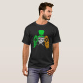Boys Gamer Game Lucky Shamrock St Patricks Day Ir T-Shirt (Vorne ganz)