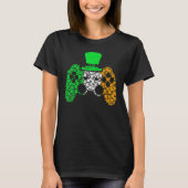Boys Gamer Game Lucky Shamrock St Patricks Day Iri T-Shirt (Vorderseite)