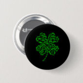 Boys Gamer Game Shamrock St Patricks Day Irish Men Button (Vorne & Hinten)