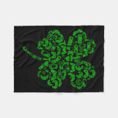 Boys Gamer Game Shamrock St Patricks Day Irish Men Fleecedecke (Vorderseite (Horizontal))
