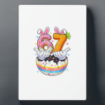 Boys Girls Easter Eggs Funny Bunny Six Seven 67 Me Fotoplatte<br><div class="desc">Boys Girls Easter Eggs Funny Bunny Six Seven 67 Memes 6 7 T-Shirt</div>