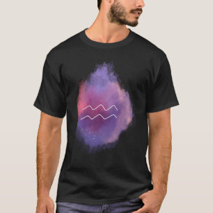 Boys Girls Horoscope Constellus Aquarius Zodiac T-Shirt
