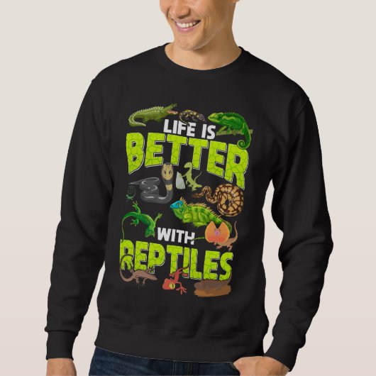 Boys Girls Reptiles Lizard Gecko Bartded Dragon Sweatshirt (Vorderseite)