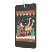 Boys Girls Santa Claus Riding Giraffe Sleigh Ugly Autolufterfrischer (Links)