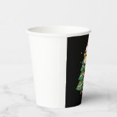 Boys Girls Santa Claus Riding Giraffe Sleigh Ugly  Pappbecher (Rechts)