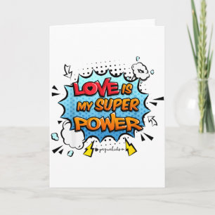 Boys Girls Teachers Love Is My Superpower Grafik Karte