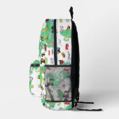 Boys Girls World Map Vehicles Bedruckter Rucksack (Rechts)
