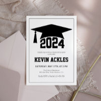 Boys Grad Party Einladung, Junge Abschluss 2024