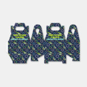 Boys Green Blue Neon Lights Roller Skaten Party Geschenkschachtel (Ungefaltet)