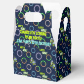 Boys Green Blue Neon Lights Roller Skaten Party Geschenkschachtel (Geöffnet)