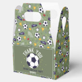 Boys Green Soccer Sports Kids Birthday Geschenkschachtel (Geöffnet)