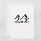 Boys Growing Up Two Fast Race Car 2nd Birthday Einladung (Rückseite)