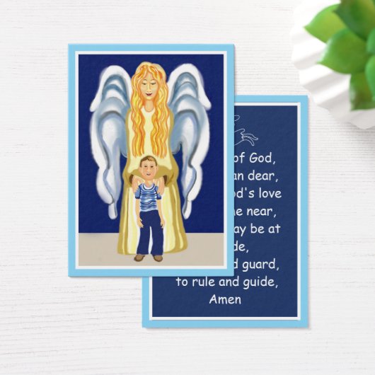 Boy's Guardian Angel Gebet Karte (Schreibtisch)