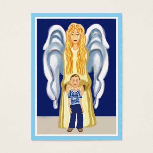 Boy's Guardian Angel Gebet Karte (Vorderseite)
